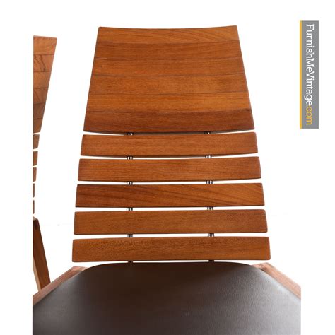 Set of six scandinavian oak dining chairs, scandinavia ca 1950s h 40.94 in w 22.44 in d 20.47 in $ 3,990. High back Teak Dining Chair - Scandinavian Modern