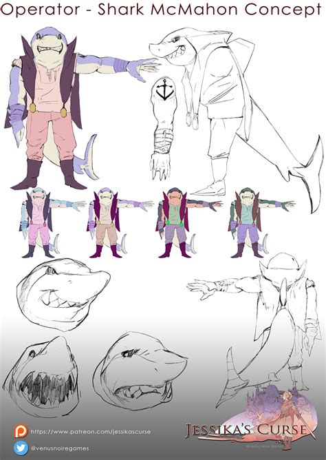 Shark Mcmahon Concept Art Jessika S Curse By Venusnoire On Newgrounds