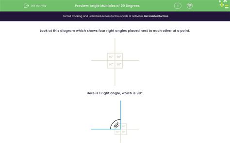 Understand Angle Multiples Of 90 Degrees Worksheet Edplace