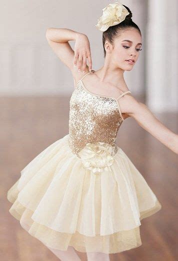 Gold Sequin Ballet Dress Ballet Dress Ballet Costumes Dance Outfits