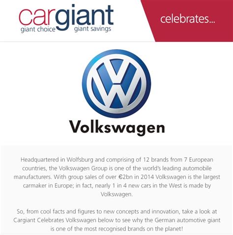 Media Post Car Giant Celebrates Volkswagen Infographic Best Selling