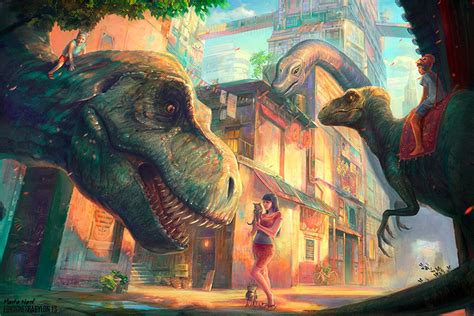 Dinosaurs And Extinct Creatures Concept Art And Illustration Work