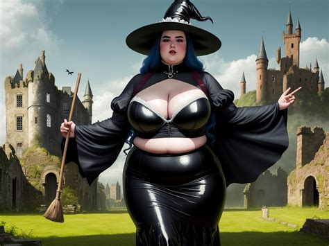 Low Quality Picture Fat Ssbbw Witch With Large Oversize With Large