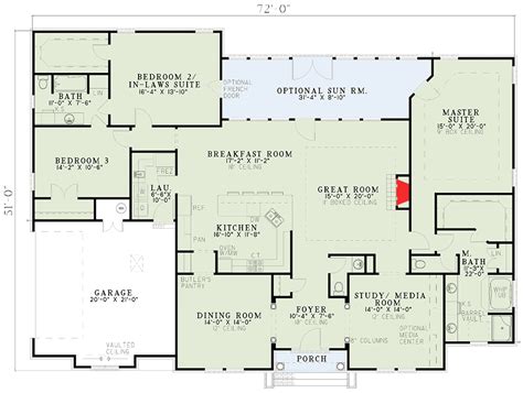 House Plans With 2 Master Suites Floor Architecturaldesigns The House