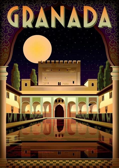 Granada Vintage Travel Poster Yorks Framing