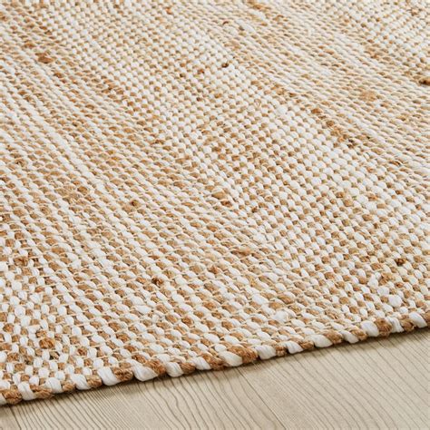 Preise vergleichen und bequem online bestellen! Teppich aus Baumwolle und Jute beige 200 x 300 cm ...