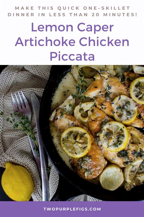 This lemon caper chicken recipe is creamy, comforting, and amazing. Lemon Caper Artichoke Chicken Piccata - a refreshing and ...