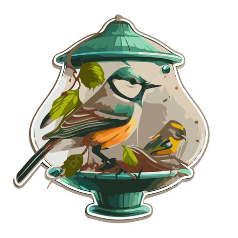 Bird Feeder Sticker Sticker Vector Clipart Bird Feeders Bird Feeder