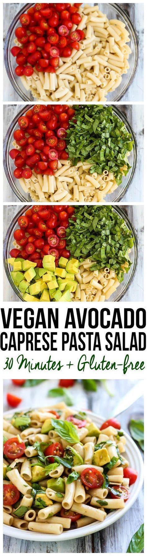 Cooked all in one pot, as the name implies, this caprese pasta is quick, so easy and mind blowingly delicious. Vegan Avocado Caprese Pasta Salad | Recipe | Vegan recipes ...