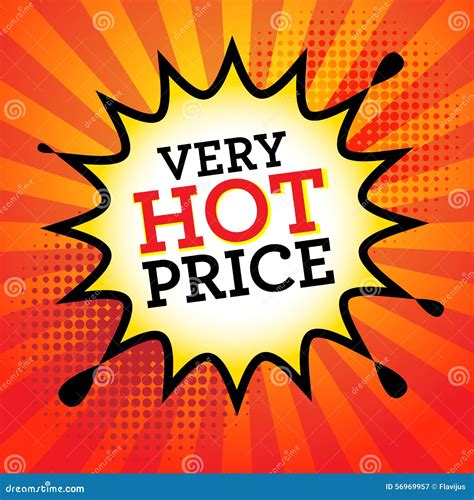 Comic Explosion With Text Very Hot Price Stock Vector Illustration Of