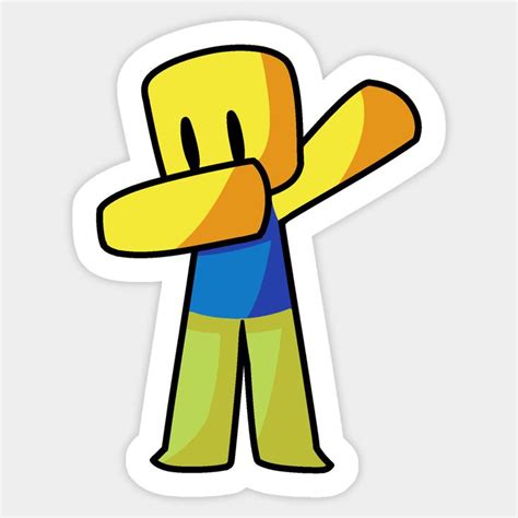 Roblox Dabbing Dab Hand Drawn Gaming Noob T For Gamers Sticker