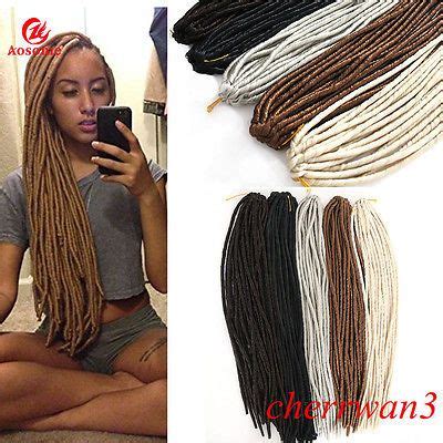When it comes to getting a soft dread look the crochet hook is used to attach dread extensions to braided. 20INCH Synthetic Faux Locks Crochet Dreadlocks Braids Soft ...