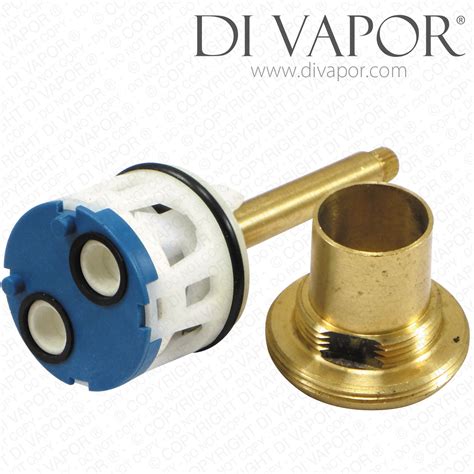 17 gpm (65.0 l/min) ; Two Way Twin Shower Diverter Cartridge 103.5mm - White ...