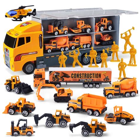 Buy Joyin 19 In 1 Die Cast Construction Toy Truck With Little Figures