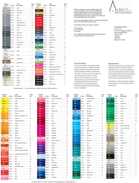 Pantone Color Chart Pantone Color Chart Color Palette Design Color