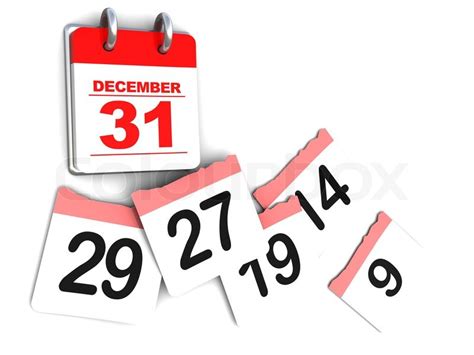 3d Illustration Of Calendar Over White Background Days Passing Concept