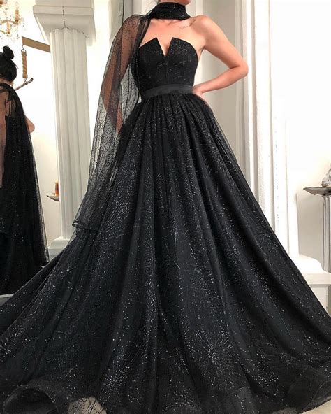 black ball gown outfit dresses images 2022