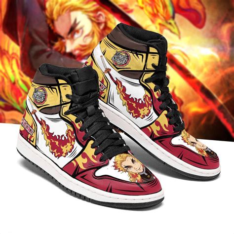 Rengoku Air Jordan Sneakers Demon Slayer Anime Custom Shoes M277