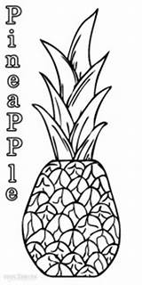 Coloring Pages Pineapple Printable Kids Print Cool2bkids Fruit Pineapples sketch template