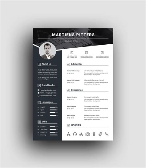 See 20+ different free resume templates for word, google docs, and others. Berlin Premium Professional Resume Template ~ Graphic Prime | Graphic Design Templates