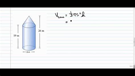 Volume Of Composite Solids Part 2 Of 5 Youtube