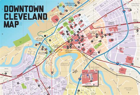Map Of Cleveland Ohio Suburbs Secretmuseum