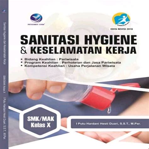Jual Buku Sanitasi Hygiene dan Keselamatan Kerja SMK MAK Kelas X ori di