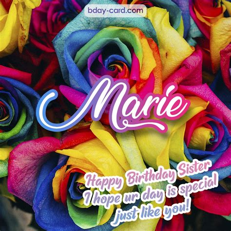 Birthday Images For Marie 💐 — Free Happy Bday Pictures And Photos