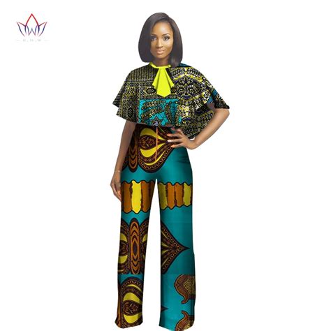 African Dashiki For Women Top And Pants Set Women Suit Traditional