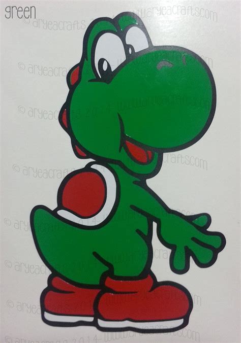 Colored Layered Super Mario Yoshi Vinyl Decals By Aryeacrafts Mario