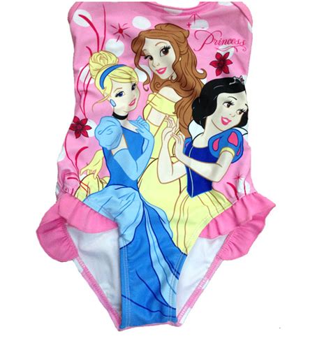 Girls Kids Children Disney 3 Princess Tiana Swimwear Swim Suit Dress Ebay