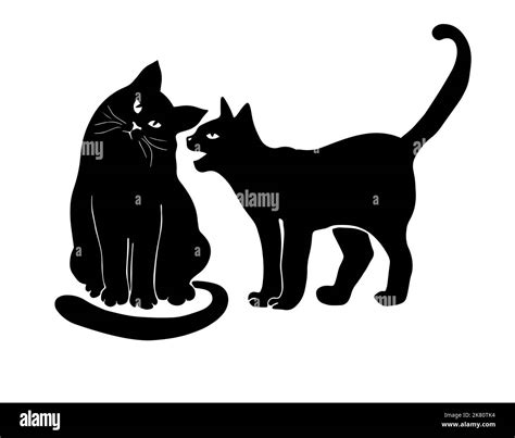 Woodcut Illustration Of Cat Cut Out Stock Images And Pictures Alamy