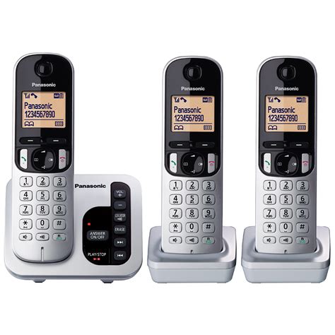 Panasonic Kx Tgc223als Dect 3 Handset Cordless Home Phone System