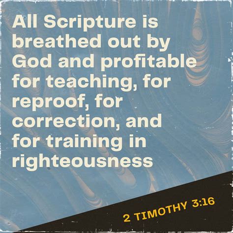 2 Timothy 316 17 All Scripture Is Given By Inspiration Of God And Is