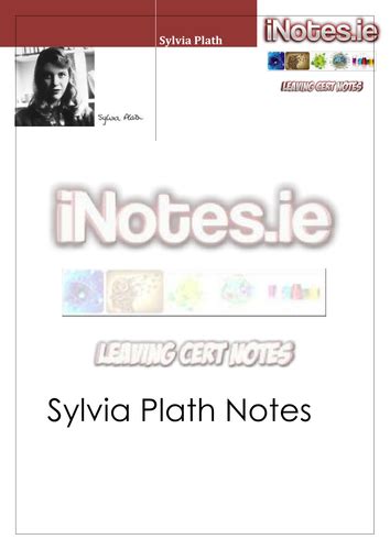 Sylvia Plath Notes Teaching Resources