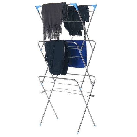 3 Tier Clothes Drying Rack Collapsible And Compact For Indooroutdoor