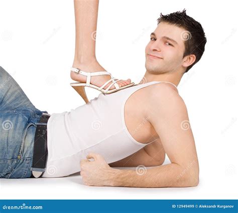 Man Holding Picture Of Sexy Woman Stock Photography Cartoondealer Com
