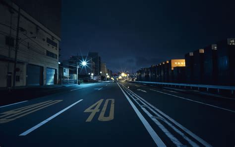 Wallpaper Japan Street Light City Cityscape Night