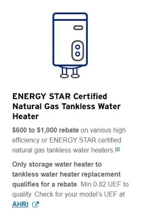 Tax Rebate For Tankless Water Heater