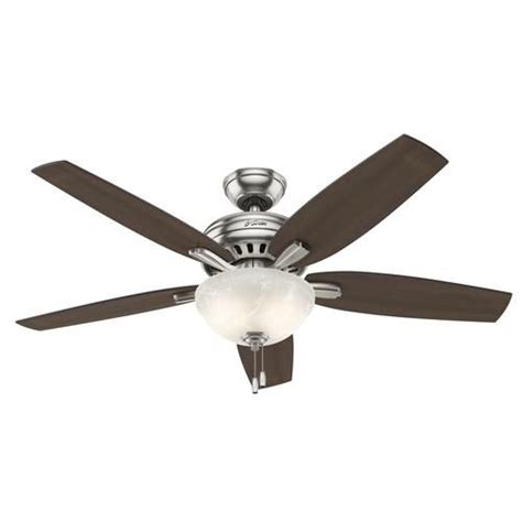 Shop ceiling fans and ceiling fan parts and accessories at menards, available in a variety of styles to complement your home décor. Hunter® 52" Chatham Brushed Nickel Ceiling Fan with Light ...