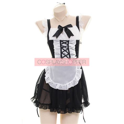 Cute Chiffon Lace Maid Suit For Sale