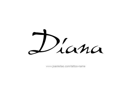 Diana Name Tattoo Designs Heartofamericavolleyball
