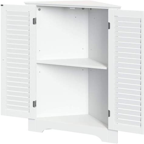 Home Ellsworth 3 Shelf Corner Cabinet With White Color Zars Buy