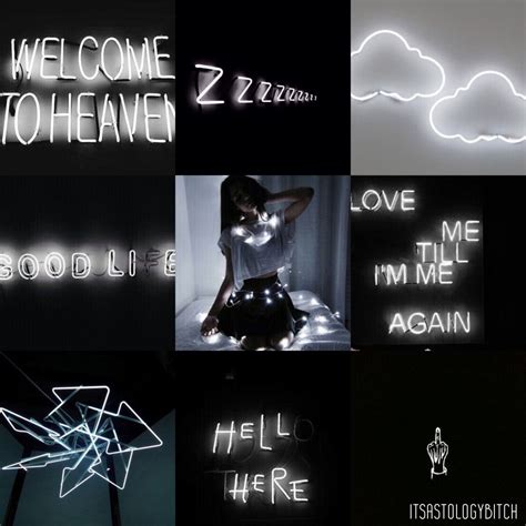 Virgo Neon Glow Aesthetic - Black & White • Virgo: Welcome to heaven