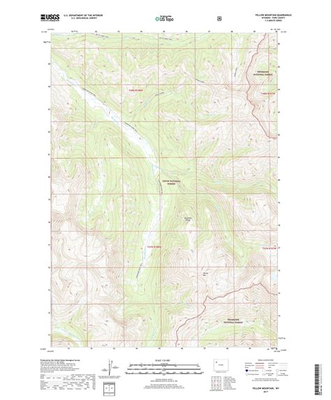 Mytopo Yellow Mountain Wyoming Usgs Quad Topo Map