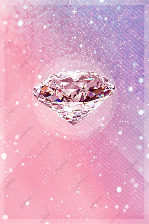 Rosa Diamante Brillante Geométrico De Pantalla Imagen Para Descarga