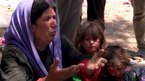 Thousands Of Yazidis Still Trapped On Iraq Mountain Bbc News
