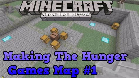 Minecraft Xbox 360 Creative Making The Hunger Games Map Youtube