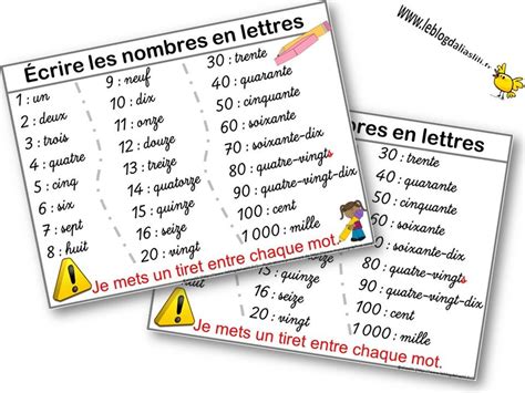 Les Nombres En Francais 1 1000 Pdf