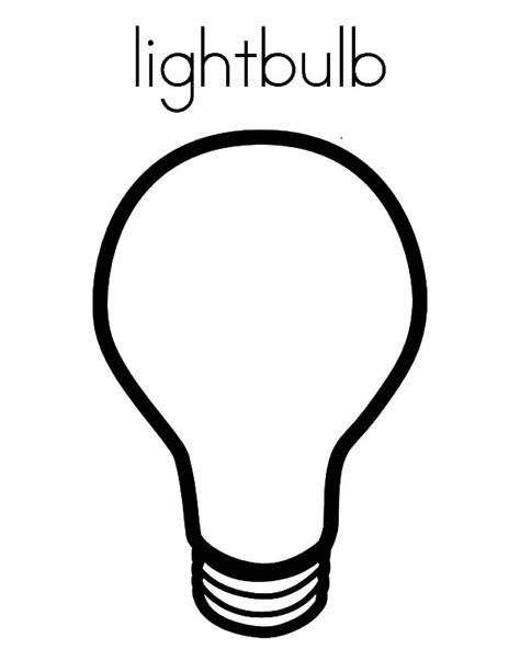L Is For Light Bulb Coloring Pages - Download & Print Online Coloring